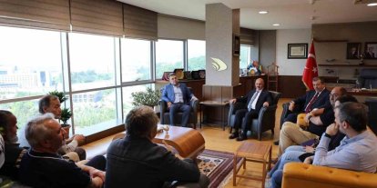 Çalışan Gazeteciler öneri ve taleplerini Rektör Prof. Dr. Sözbir’e anlattılar
