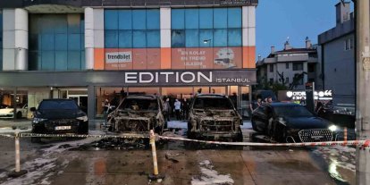 Bakırköy’de 50 milyon TL değerinde 4 otomobil alevlere teslim oldu