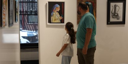 Kartepe’de "Ahenk" resim sergisi sanatseverlerle buluştu