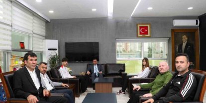 Şampiyon sporculardan Kabakcı’ya ziyaret
