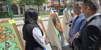 Hayat Boyu Öğrenme Haftası sergisinde Faslı kursiyerin eseri beğeni topladı