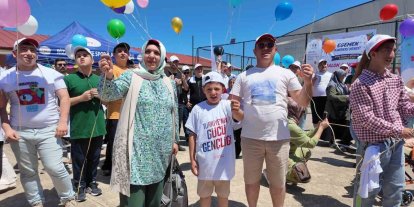 Rize’de balonlar 9 yaşında lösemiden kurtulan Egemen için uçtu