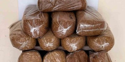 Bafra’da 60 kilo kaçak tütün ele geçirildi