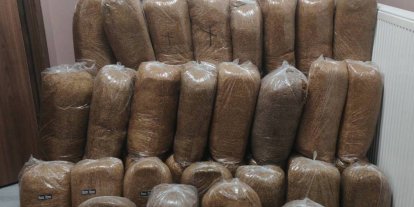 Yolcu otobüsünde 510 kilo kaçak tütün bulundu