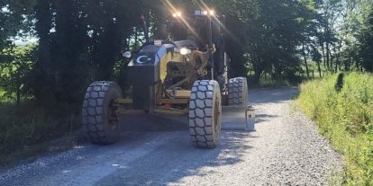 Musababa köyünde yol çalışmaları sürüyor