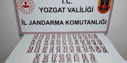 Yozgat’ta 613 sentetik uyuşturucu hap ele geçirildi