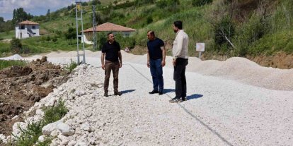 Akçadağ’da 6 kilometrelik grup yolunda çalışmalar devam ediyor