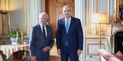 TBMM Başkanı Kurtulmuş, İsveç Kralı Carl XVI. Gustaf tarafından kabul edildi