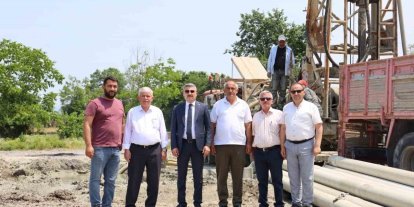 Dikmeli Köyü’nde içme suyu için sondaj çalışmaları sürüyor