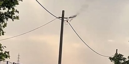 Bandırma’da elektrik hattında korku dolu anlar