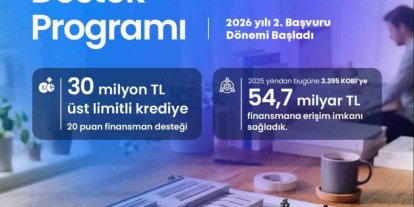 KOSGEB’den KOBİ’lere 30 milyon TL’ye kadar finansman desteği