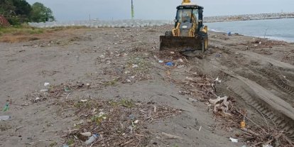 Melenağzı sahilinde yaz sezonu hazırlıkları başladı