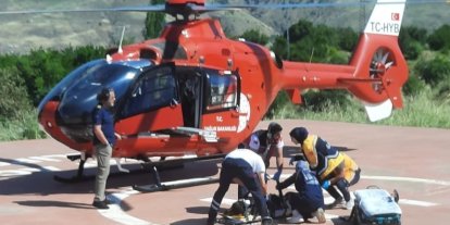 Malatya’da yaralanan vatandaş hava ambulansıyla hastaneye sevk edildi