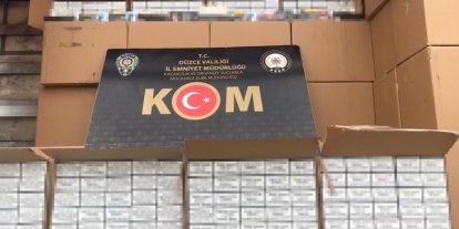 Düzce’de binlerce kaçak ürün ele geçirildi