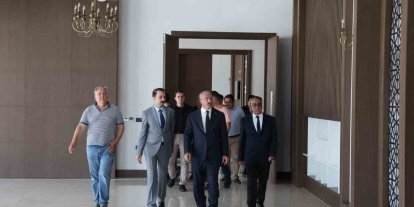 Çanakkale Havalimanı DHMİ Genel Maksatlı Garaj ve VIP Binası inşaatında inceleme