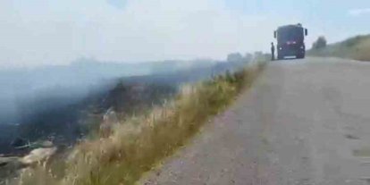 İpsala’da mera yangını: İtfaiye seferber oldu