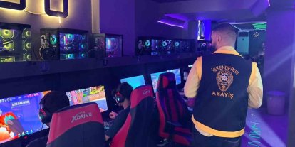 İskenderun’da internet kafe ve oyun salonları denetlendi