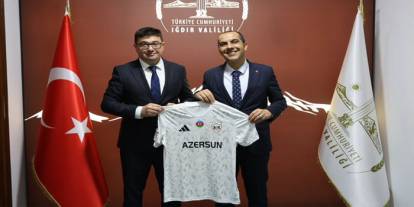 Azerbaycan Kars Başkonsolosu Aliyev’den Vali Taşolar’a Ziyaret