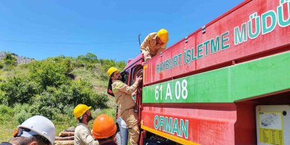 Bayburt orman ekiplerinden yangın riskine karşı sıkı hazırlık