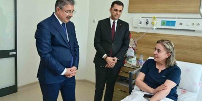 Vali Yılmaz’dan şehitin kardeşine ’geçmiş olsun’ ziyareti