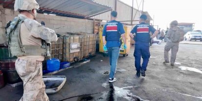 Osmaniye’de toprağa gömülü tankta kaçak akaryakıt bulundu