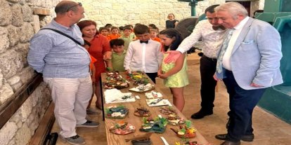 Atıklar minik ellerde sanat eserine dönüştü
