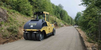 Trabzon’da yayla yollarında yoğun mesai