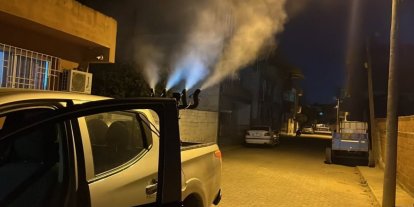 Germencik’te sivrisinek ve haşerelere karşı gece ilaçlaması