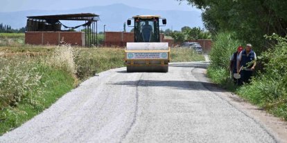 Salihli’de 5 mahalleyi bağlayan yol baştan sona yenilendi