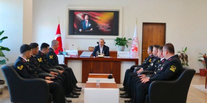Kaymakam Erdoğan jandarma personelini ağırladı