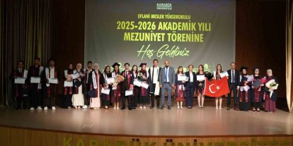 Karabük’te meslek yüksekokullarında mezuniyet coşkusu