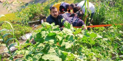 Antakya’da dereye uçan motosikletin sürücüsü yaralandı