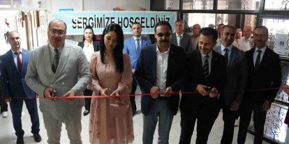 Bolvadin Halk Eğitimi Merkezinde yıl sonu sergisi açıldı
