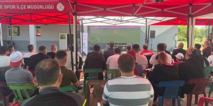 Korkut’ta milli heyecan dev ekrana taşındı