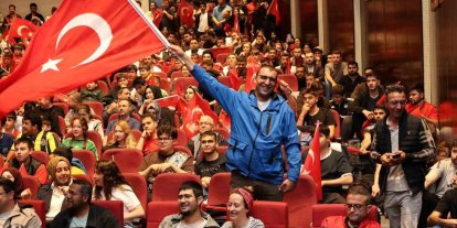 ERÜ’de milli maç heyecanı yaşandı