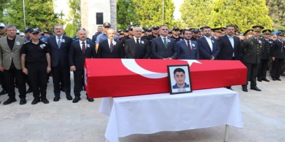 Aydınlı şehit polis memuru Denizli’de toprağa verildi