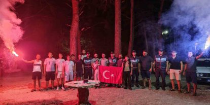 Jandarma ekiplerine kavga ihbarlı sürpriz kutlama