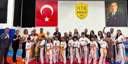 MTK Koleji’nde tekvando kuşak terfi sınavı