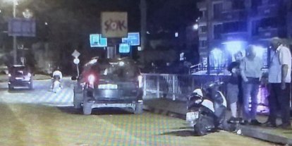 Motosiklet ile otomobil çarpıştı: 1 yaralı