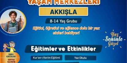 Büyükşehir KAYMEK’in ilçe sosyal yaşam merkezleri yaz okulu kayıtları başladı