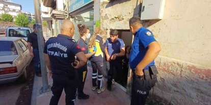 Yangını söndürmek isterken yaralandı