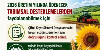 Aydınlı üreticilere ÇKS uyarısı: "Son tarih 30 Haziran