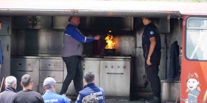 Erciyes AŞ personeline uygulamalı yangın eğitimi