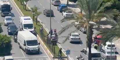 Manavgat’ta otomobil ile motosiklet çarpıştı: 1 yaralı