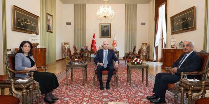 TBMM Başkanı Kurtulmuş, DEM Parti İmralı heyetini kabul etti