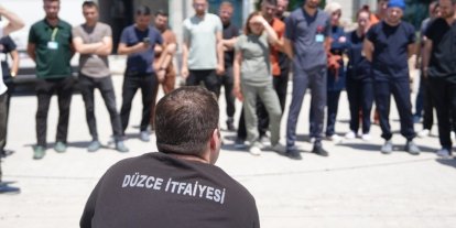 Hastanede yangın eğitimi