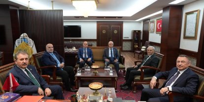 Fuat Oktay’dan BBP Genel Başkanı Destici’ye anlamlı ziyaret