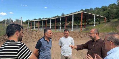 Tosya’da güreş sahasını yenileme çalışmaları sürüyor