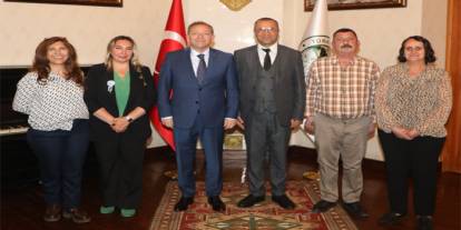 Kars Valisi Ziya Polat, Engelli Öğrencileri Koruma Derneği Heyetini Makamında Kabul Etti