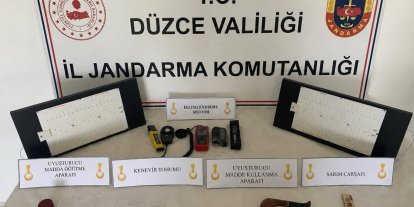 Düzce’de jandarmadan uyuşturucu operasyonu